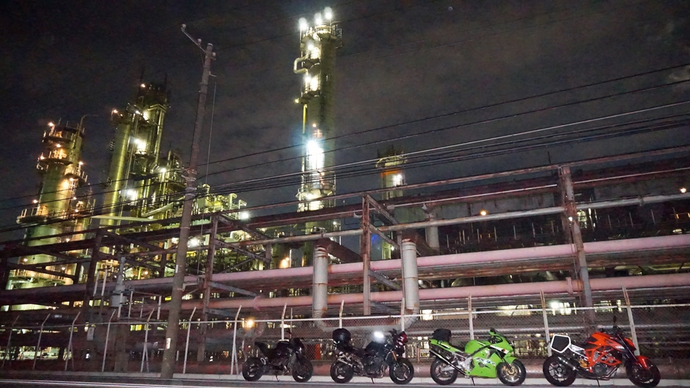 川崎工場夜景 バイクツーリング 自由気ままに