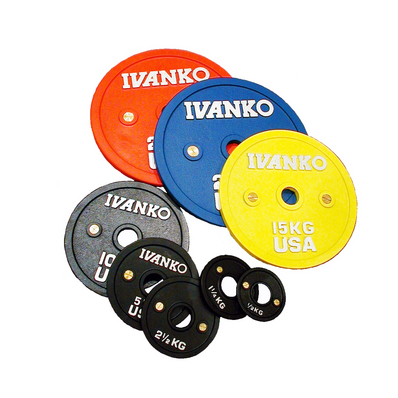 【即出荷】 IVANKO バーベル プレートセット145kg リーディングエッジ ベンチ トレーニング用品